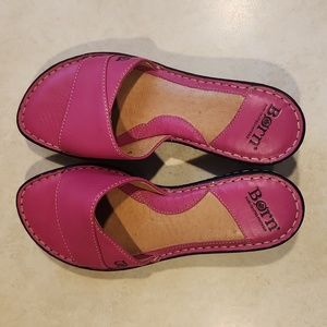 BORN Pink Opentoe Sandals Size 8/38 NWOT
